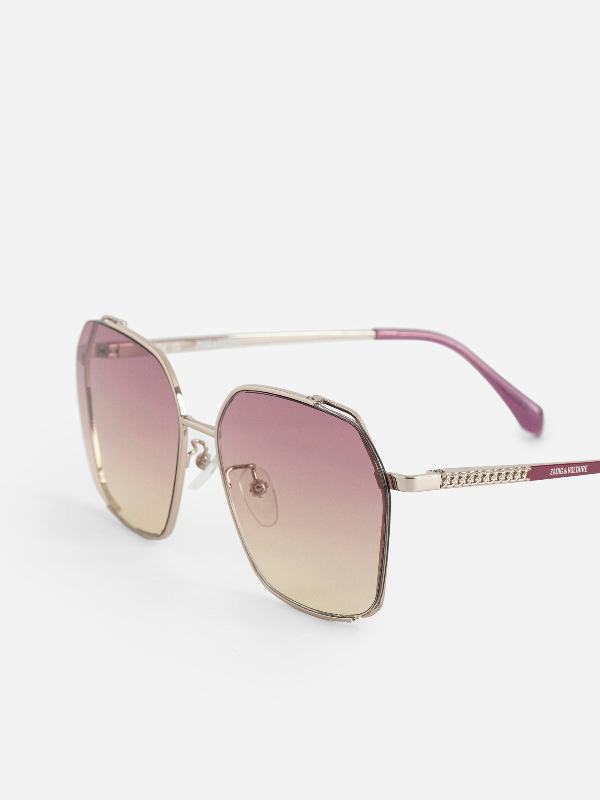 ZV23H5 Sunglasses - Rounded square sunglasses adorned with the ZV logo on the unisex temples.